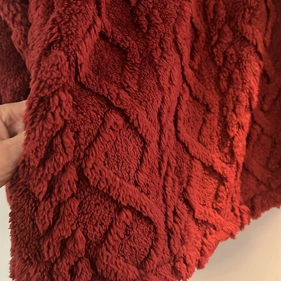 Cozy Red Sherpa Jacket - Picture 4 of 5